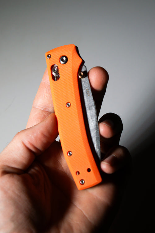 Hunter Orange (Benchmade Bugout 535 scales)